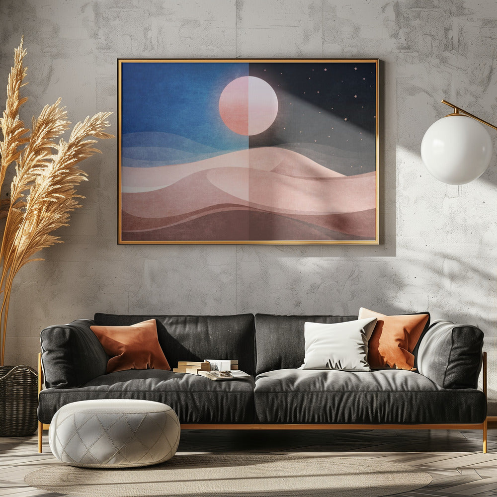 Dualität der Dünen | Leinwand
