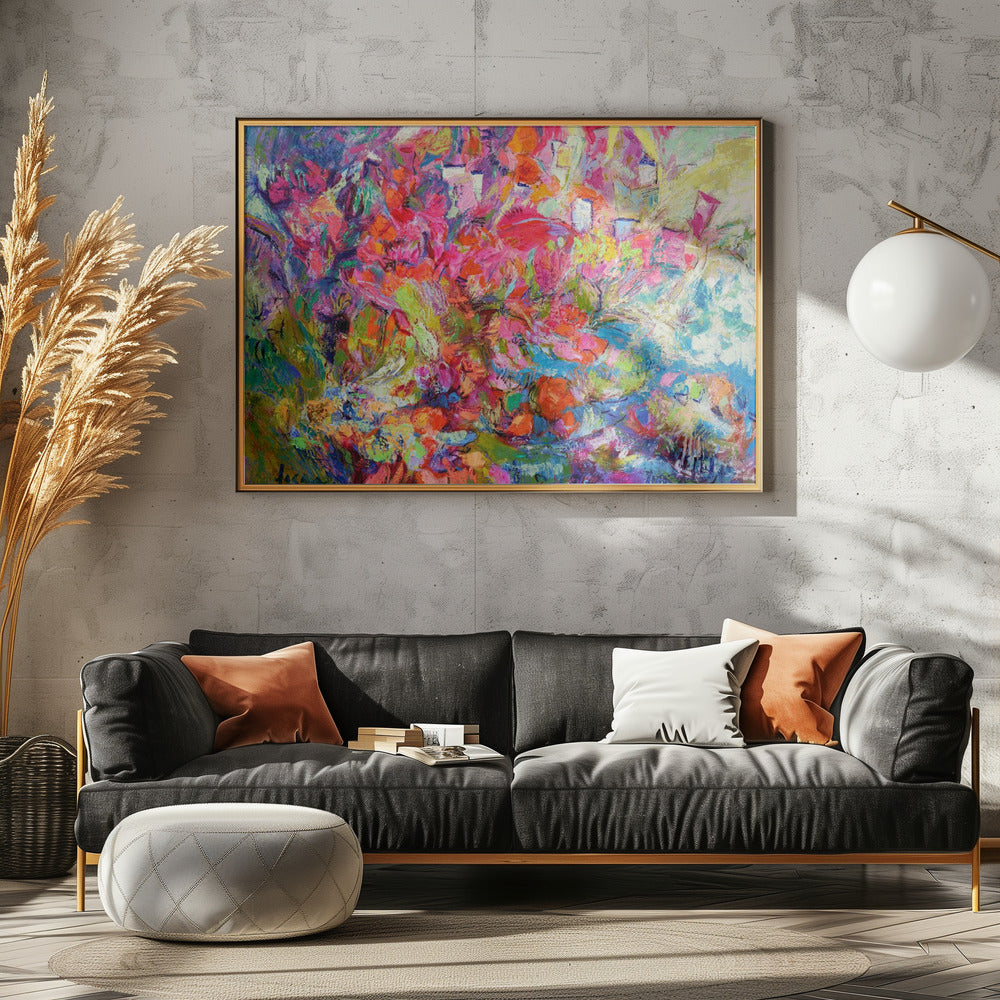 Leuchtende Blütenblattkaskade | Poster
