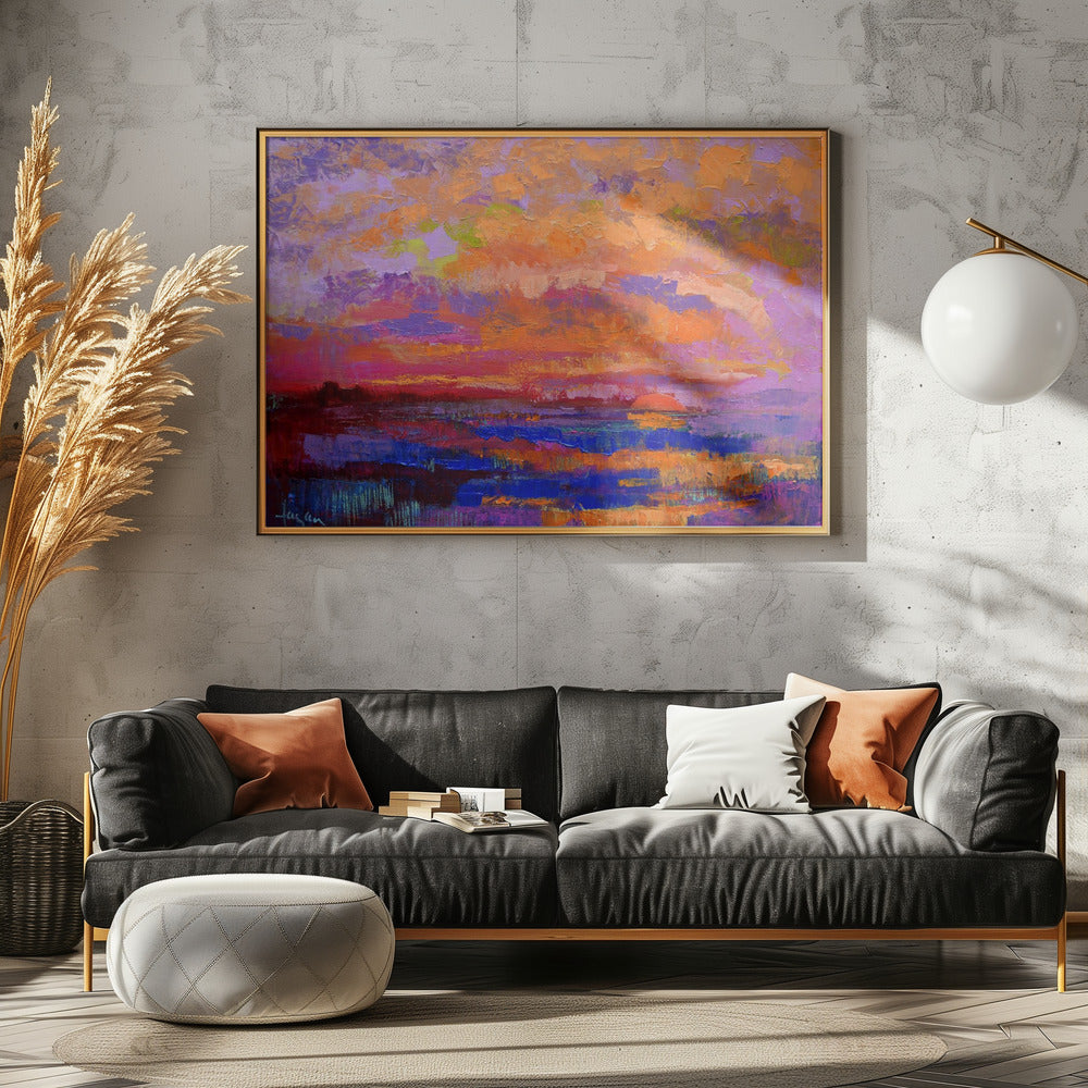 Lebendige Sonnenuntergangsfarben | Poster
