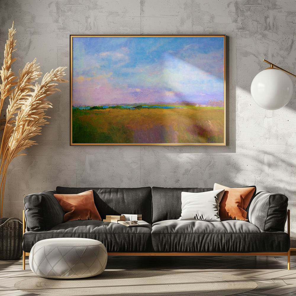 Amber Skyline | Poster