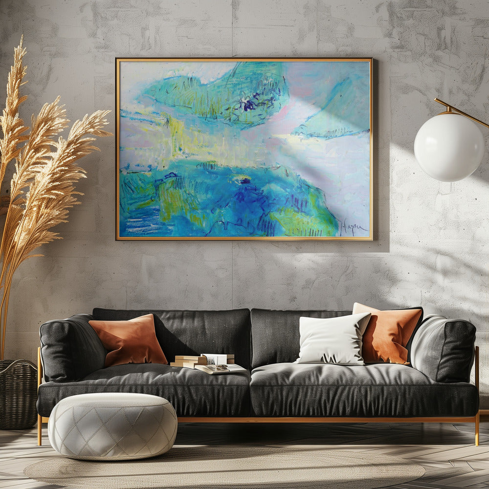Azurblaue Gelassenheit | Poster