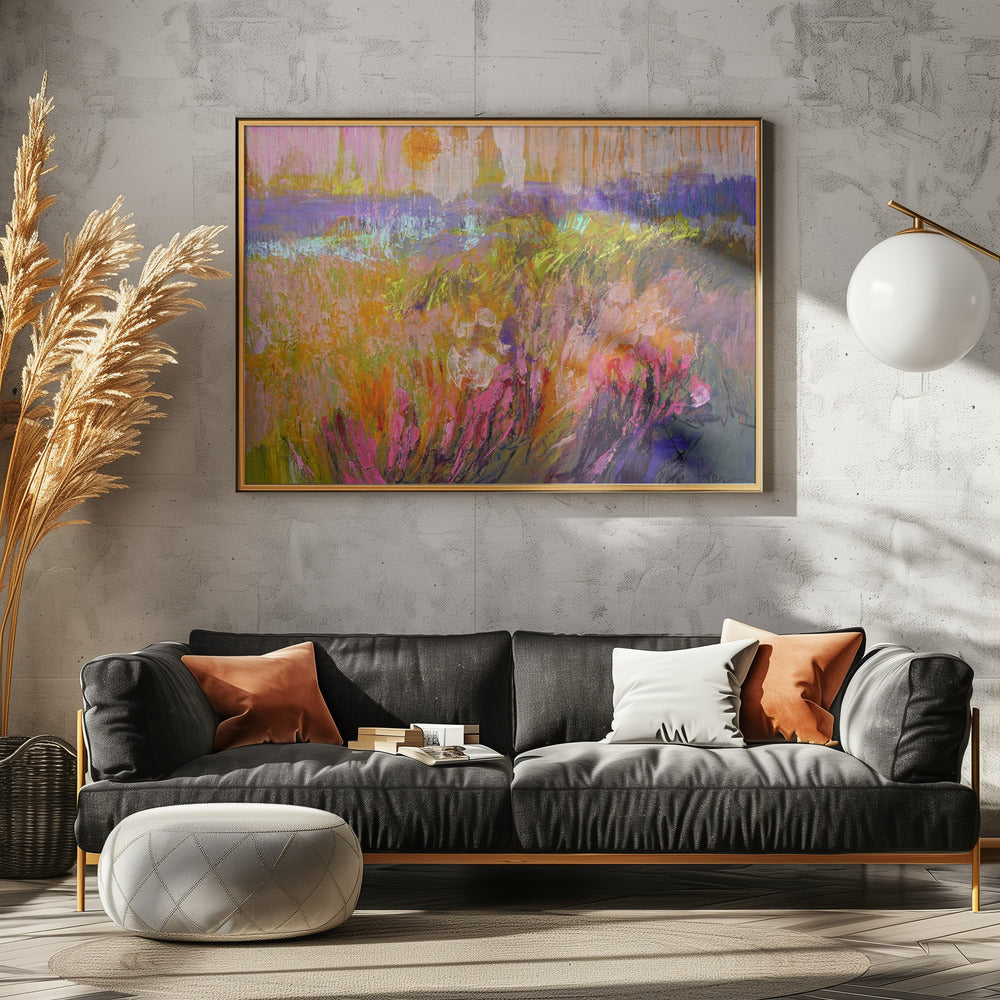 Sonnenbeschienene Wildnis | Leinwand