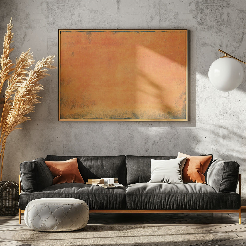 Minimal Orange Abstract 01 | Canvas