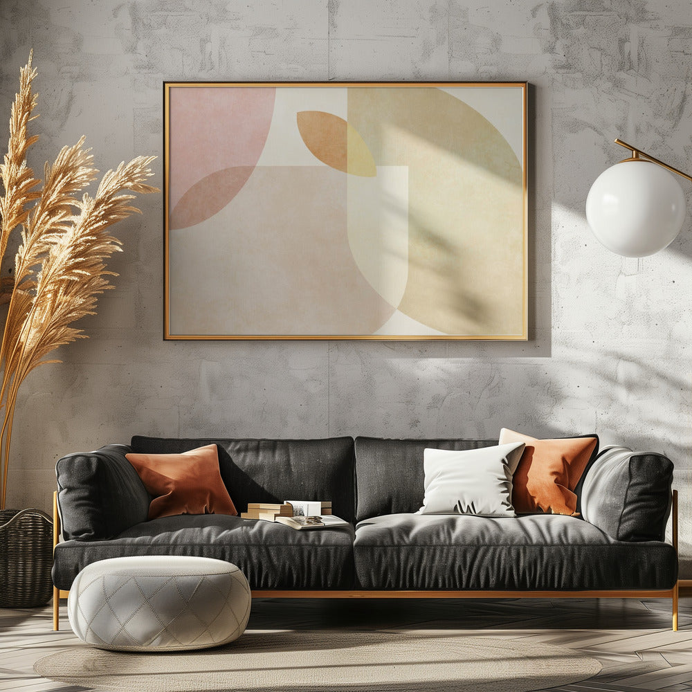 Aqua Shapes1 Kopie | Canvas