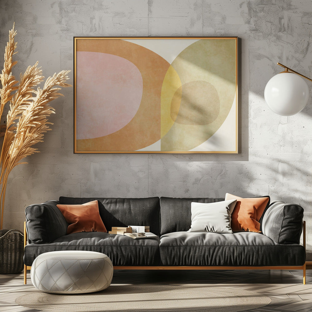 Aqua Shapes3 Kopie | Canvas