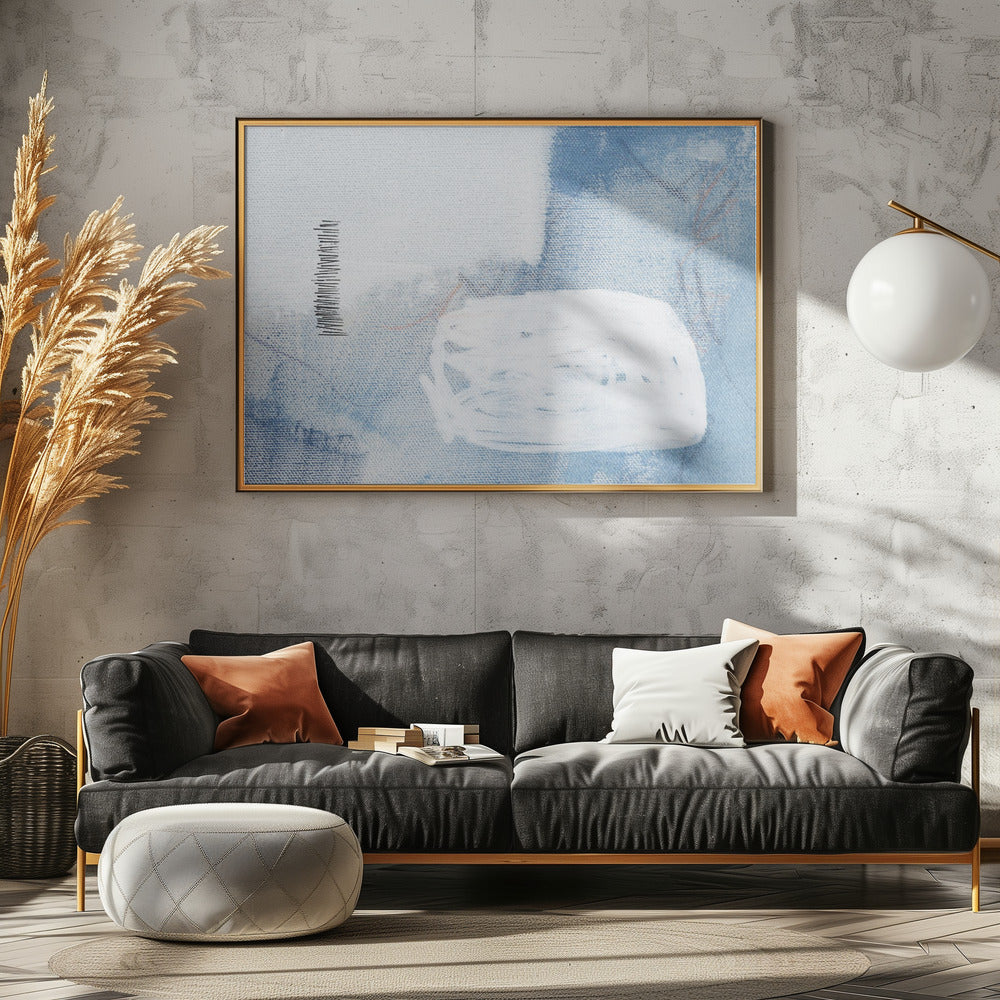 Flüstern in Blau | Leinwand