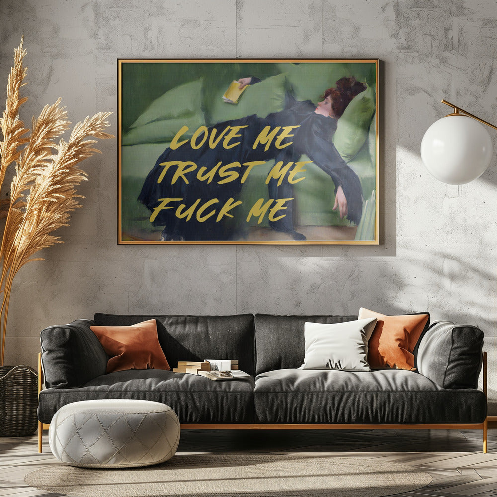 Love Me Trust Me Fuck Me / Yellow Version | Canvas