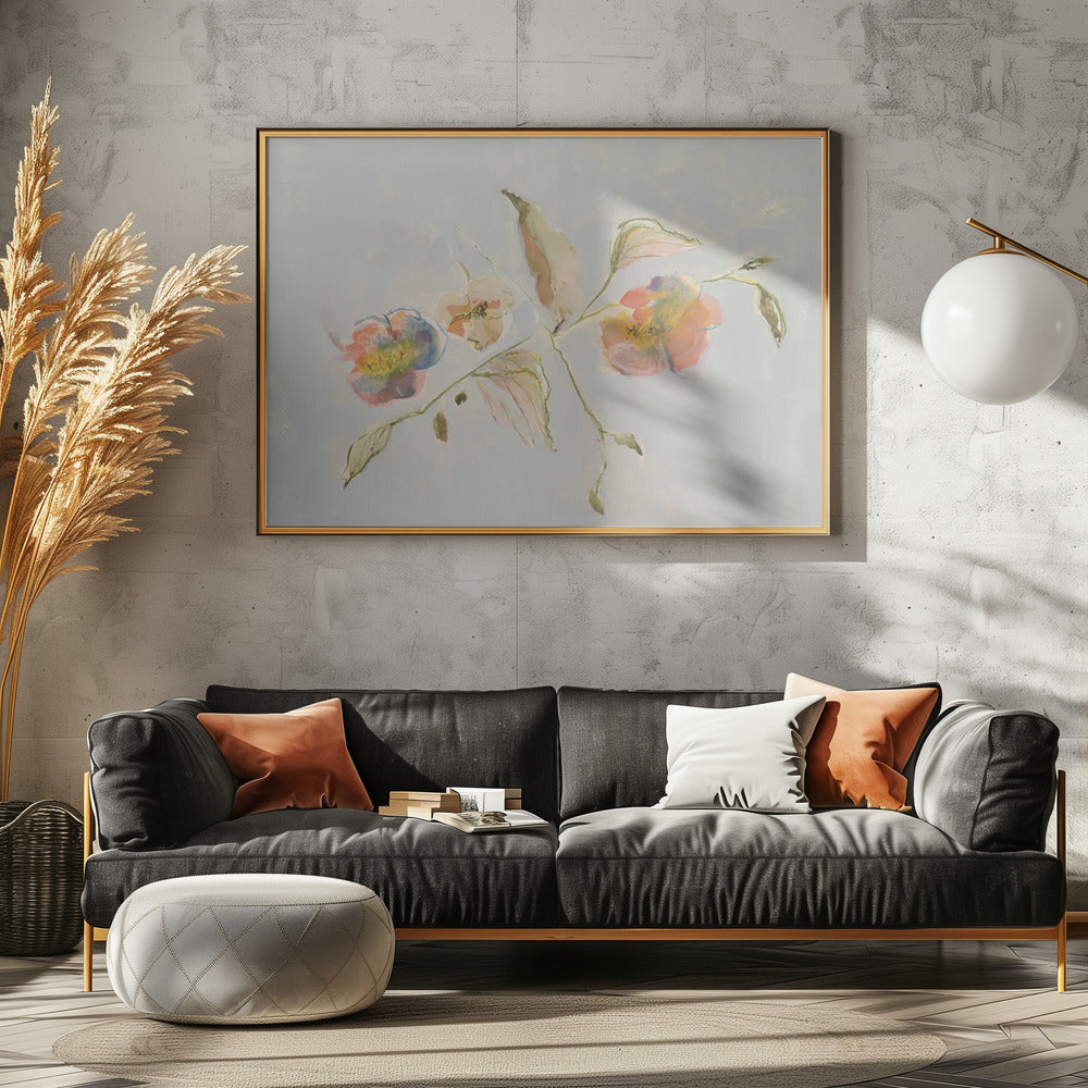 Elegante antike Blumen 01 | Leinwand