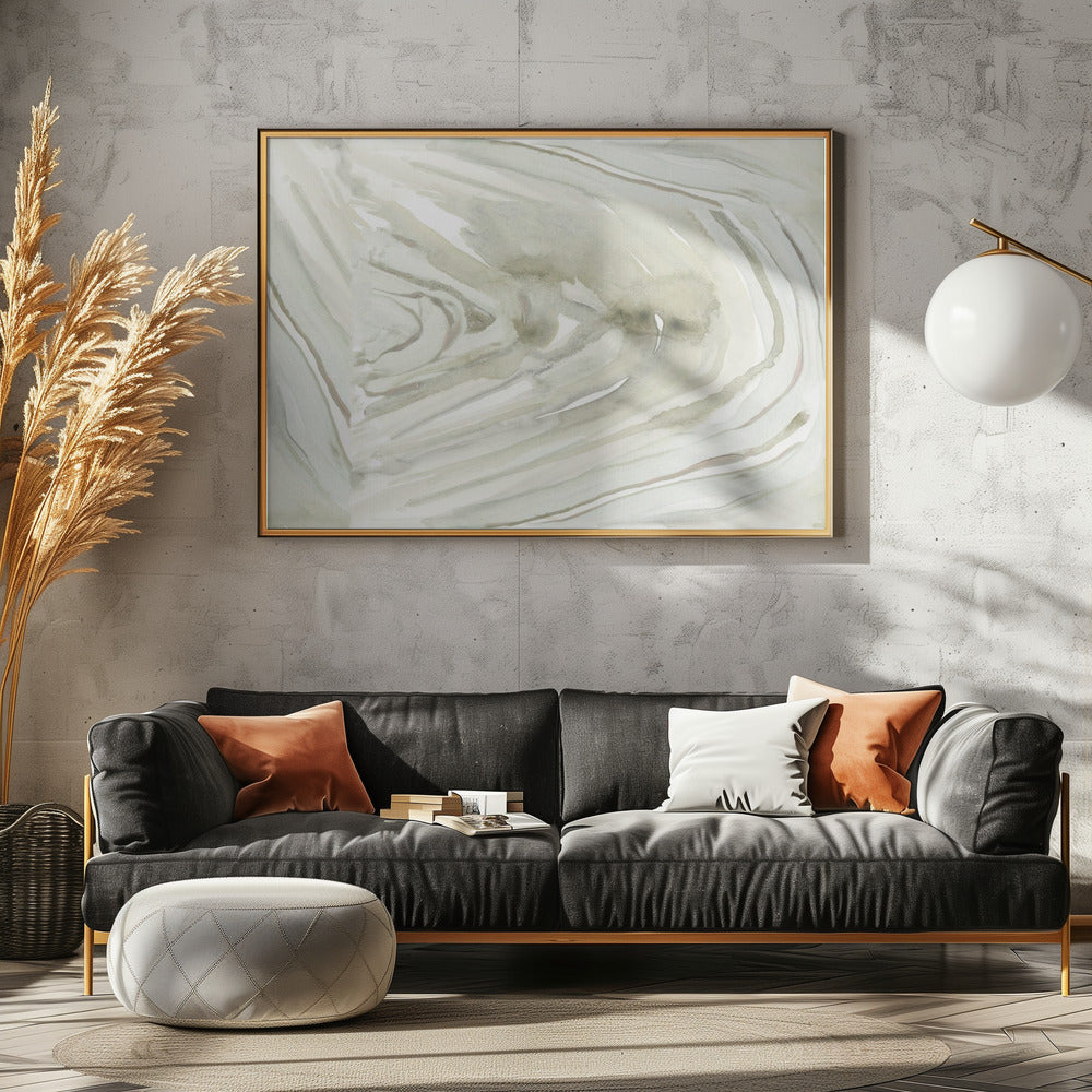 Neutral Sliced Agate 1 | Canvas