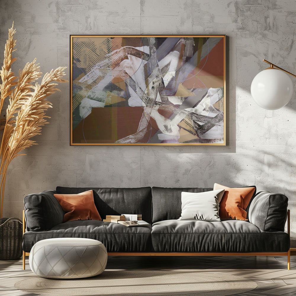 Abstrakte Kreise und Texturen 3 | Leinwand