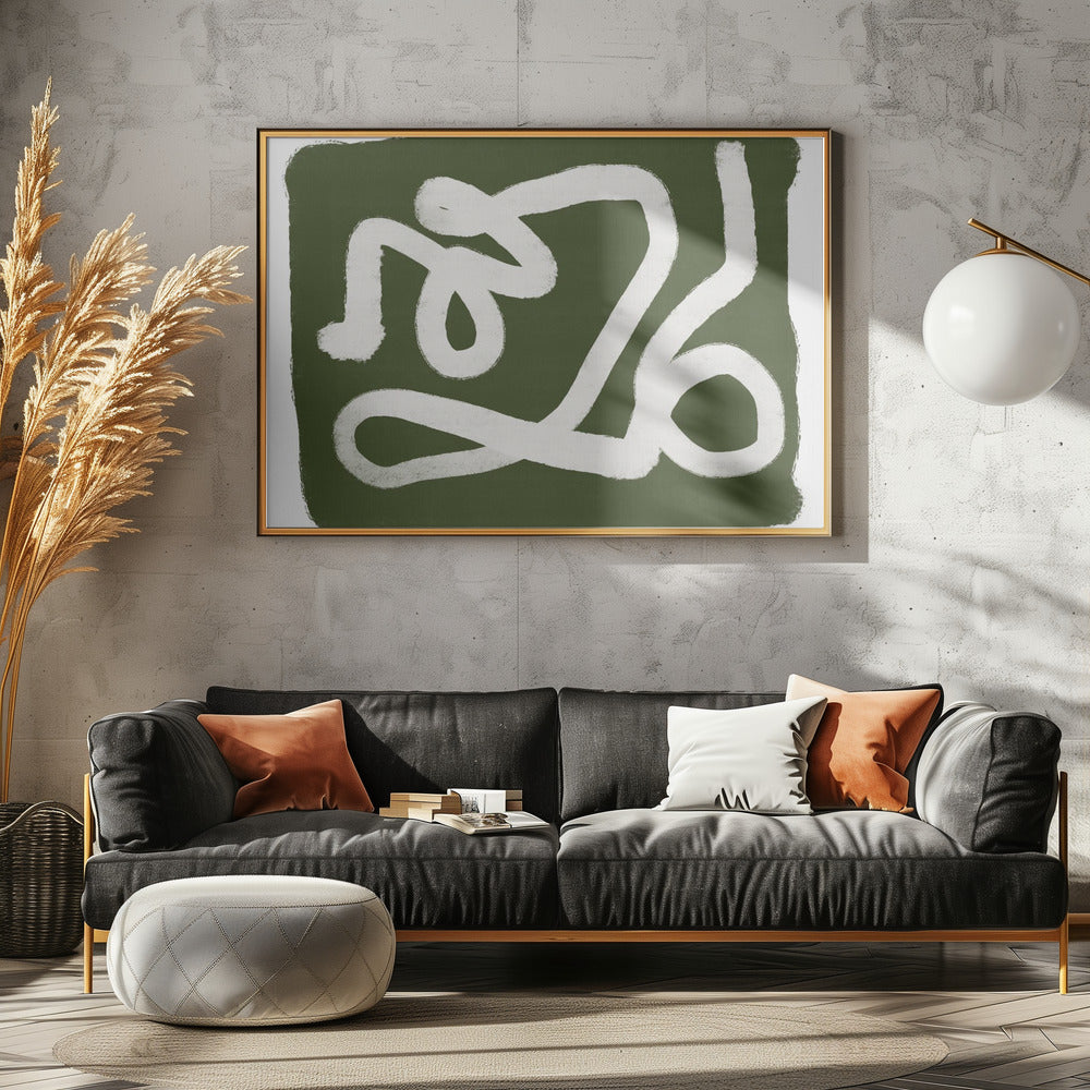 Grünes Abstrakt 4 | Poster