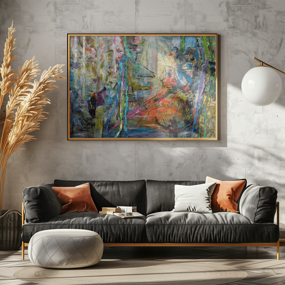 Mystisches Waldglühen | Leinwand