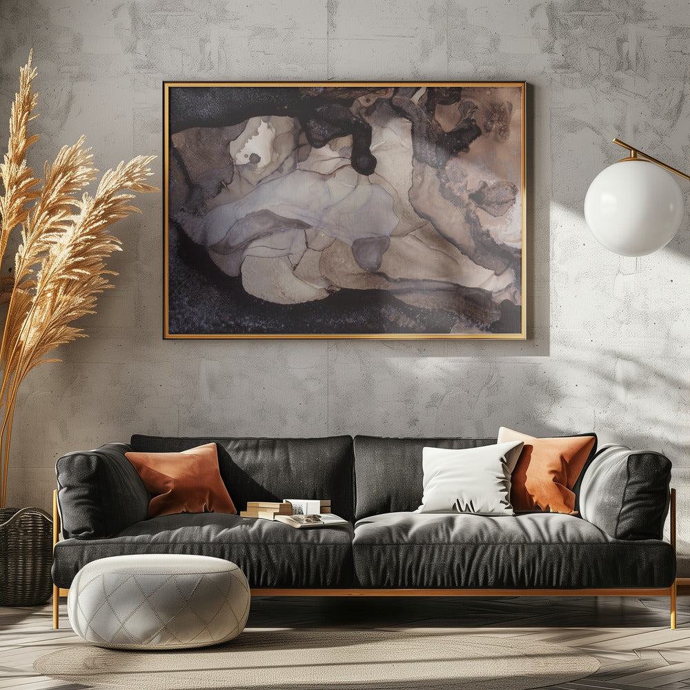 Earthy Tones and Swirling Patterns | Canvas
