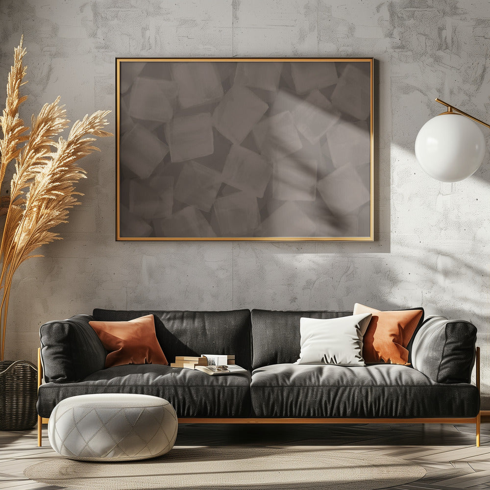 Weiche quadratische Pinselstriche | Leinwand