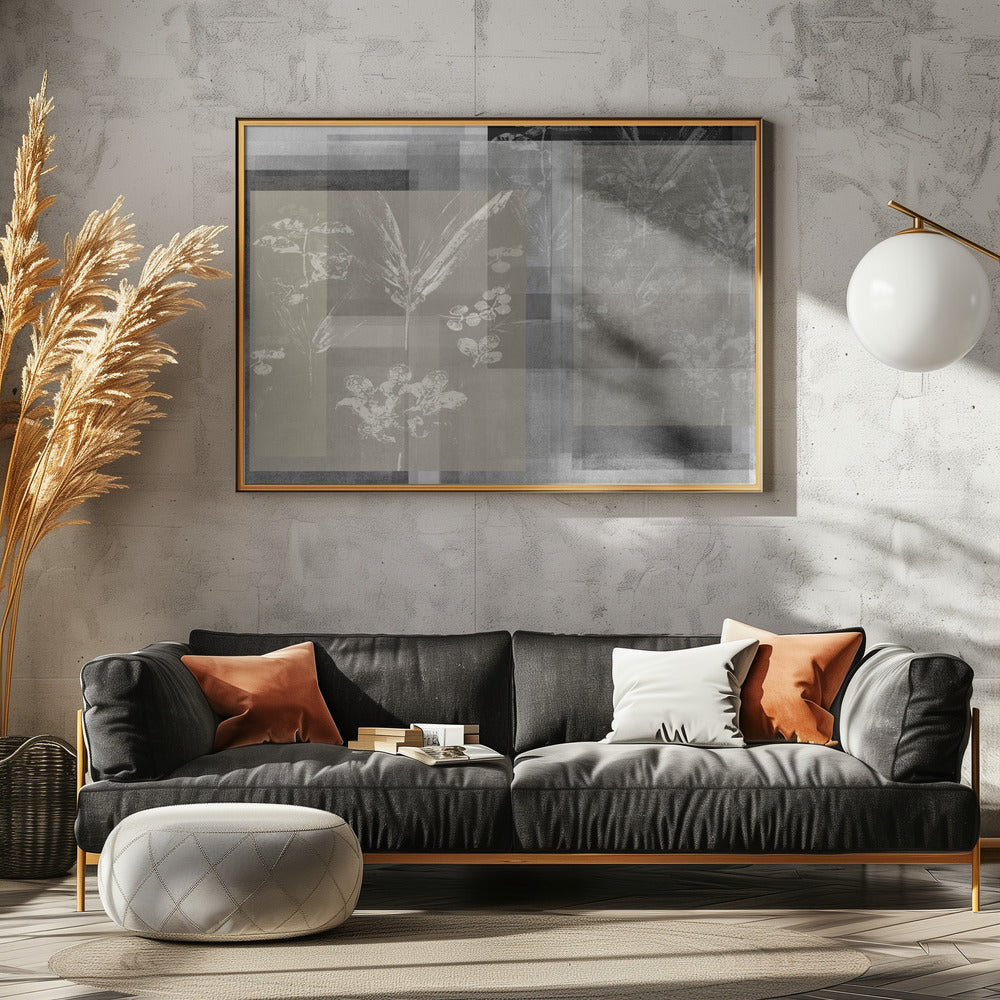 Abstract Botanicals in Neutral Tones | Poster