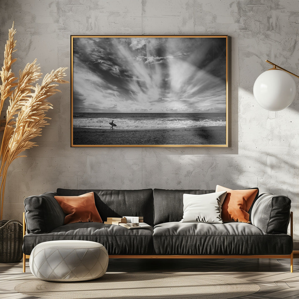 Die Einsamkeit eines Surfers | Leinwand