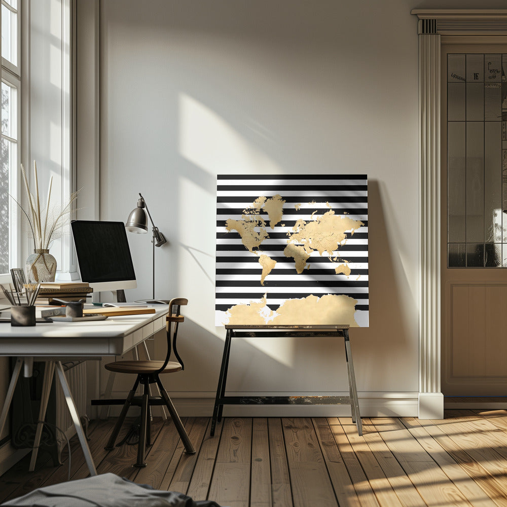Harper Weltkarte | Leinwand