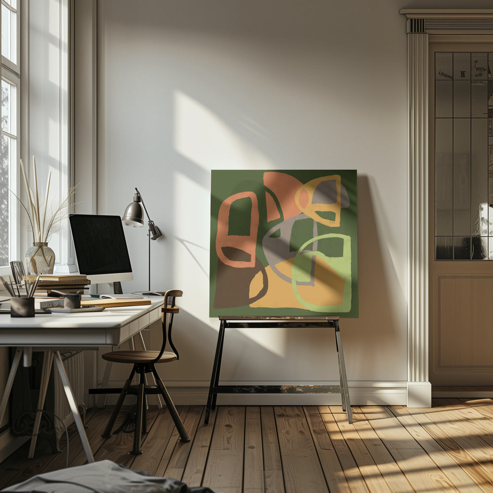 Abstract patterns in earth colours | Canvas