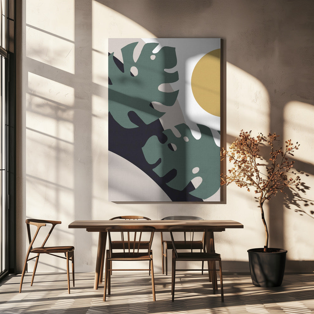 Monstera Cut Out 01 | Leinwand