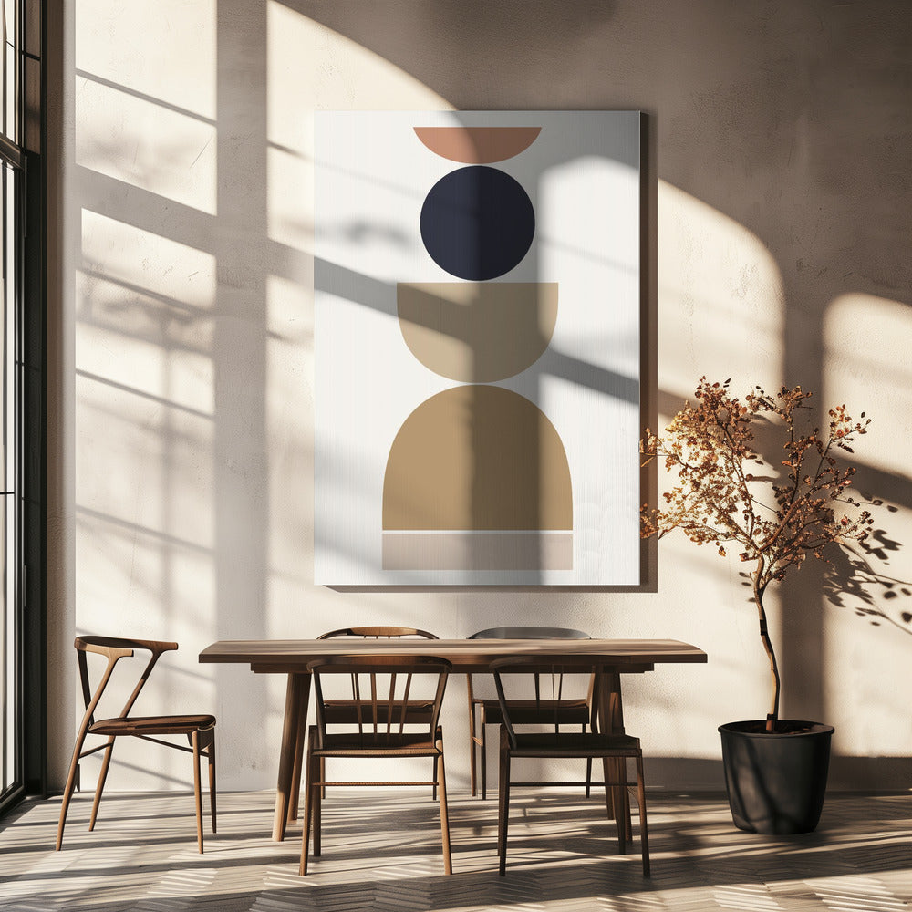 Abstract  Geometric Harmony | Canvas