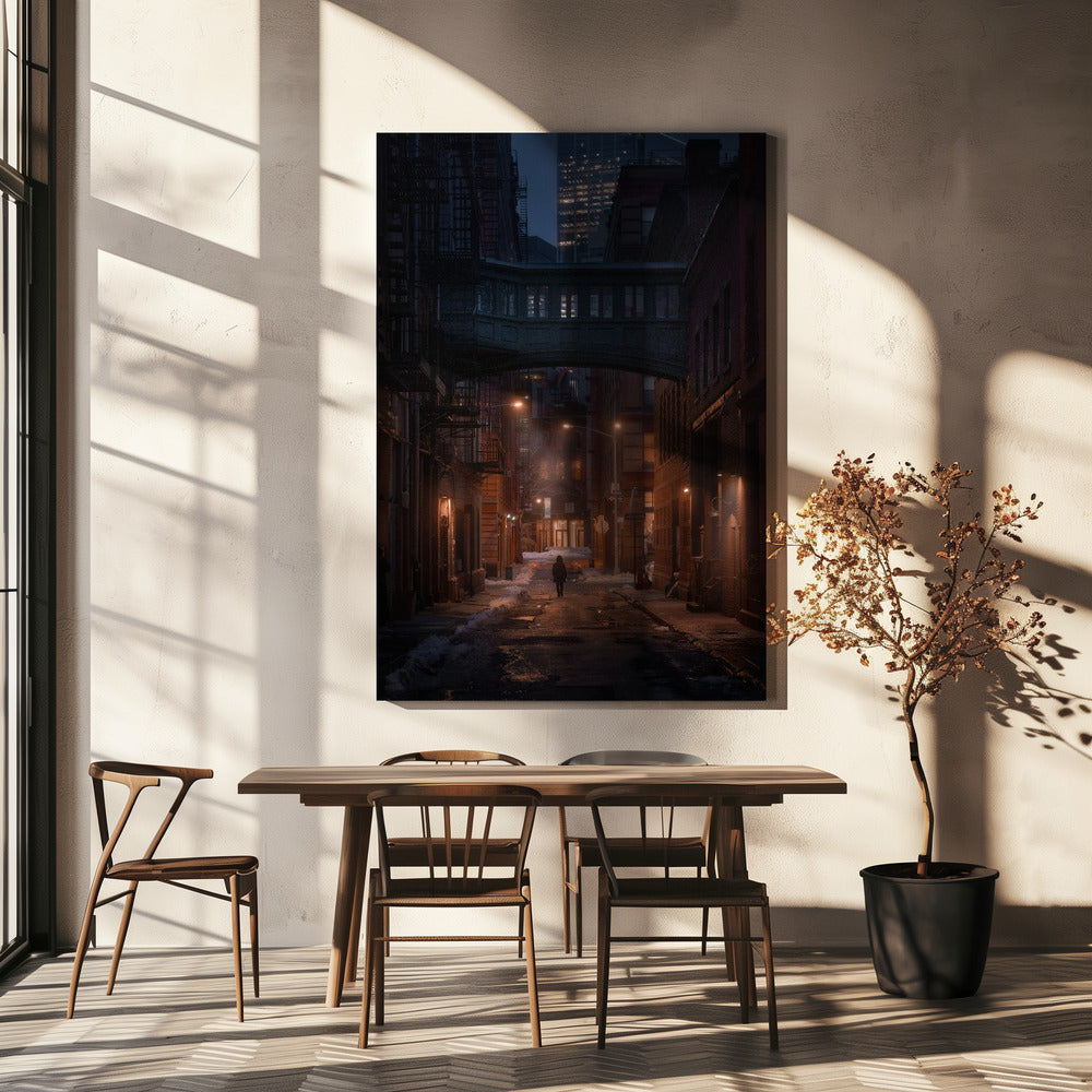 Unter der Skybridge | Leinwand