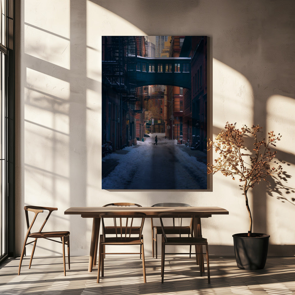 Unter der Skybridge | Leinwand