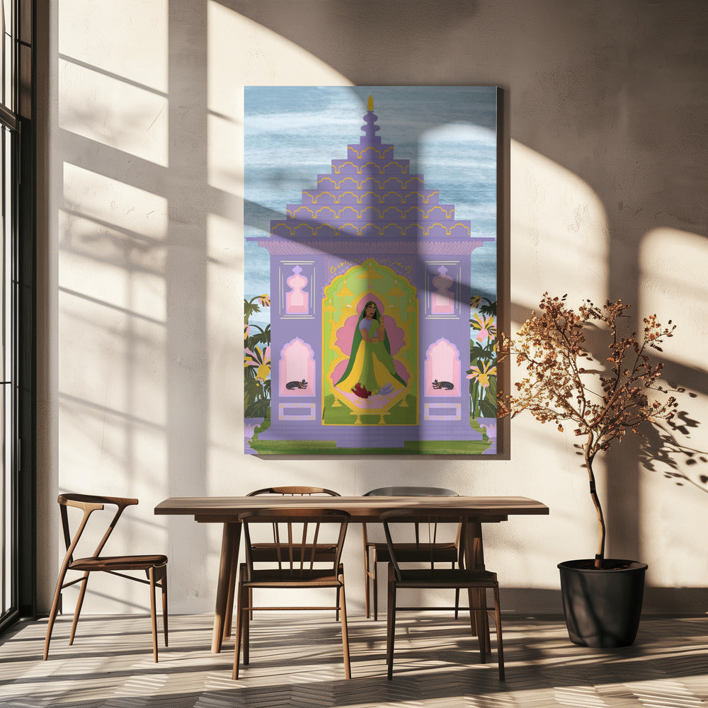 Indischer Garten | Leinwand