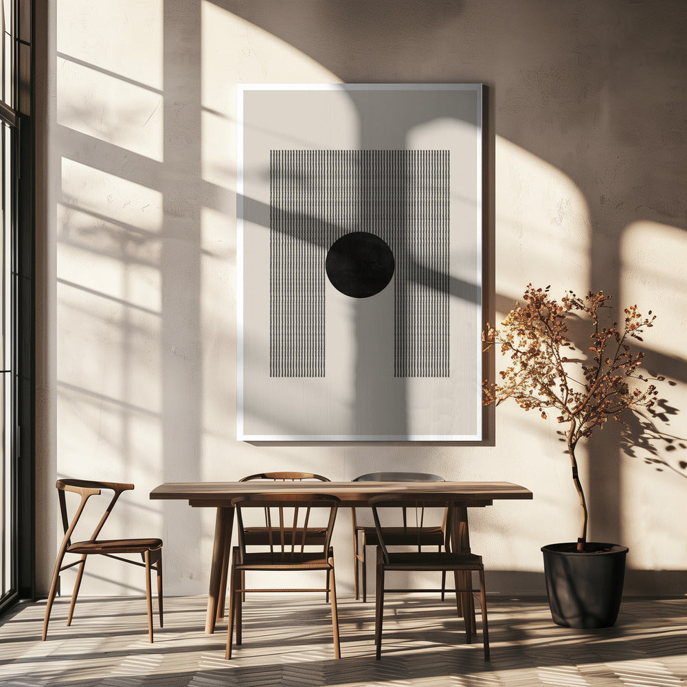Geometrische Finsternis | Leinwand