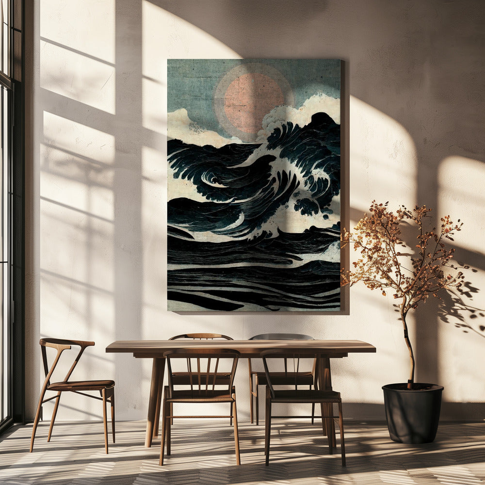 Himmlische Wellenlandschaft | Leinwand
