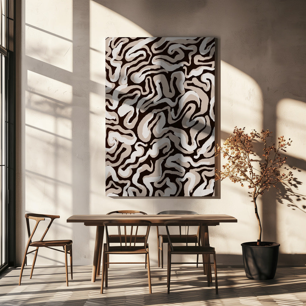 Swirling Earth Tones | Canvas