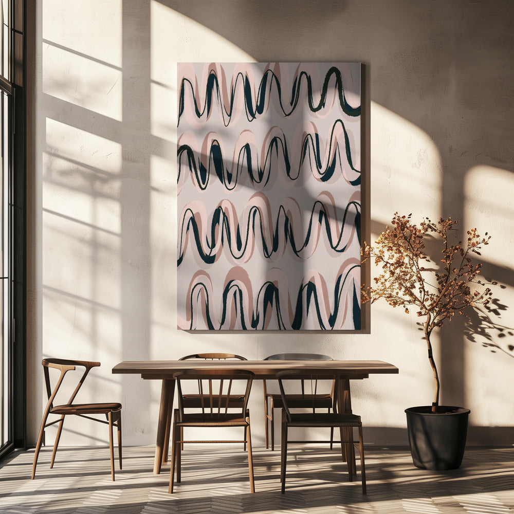 Rhythmische Wellen | Leinwand
