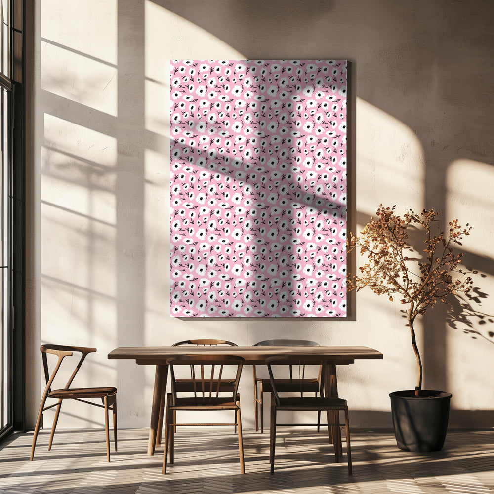 Rosa Blütenblatt Harmonie | Leinwand
