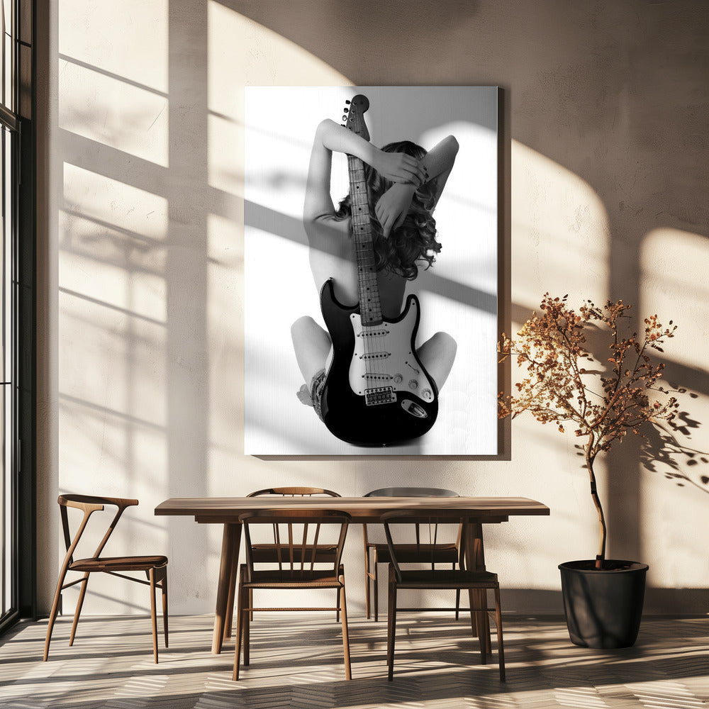 Lady And The Strat | Leinwand