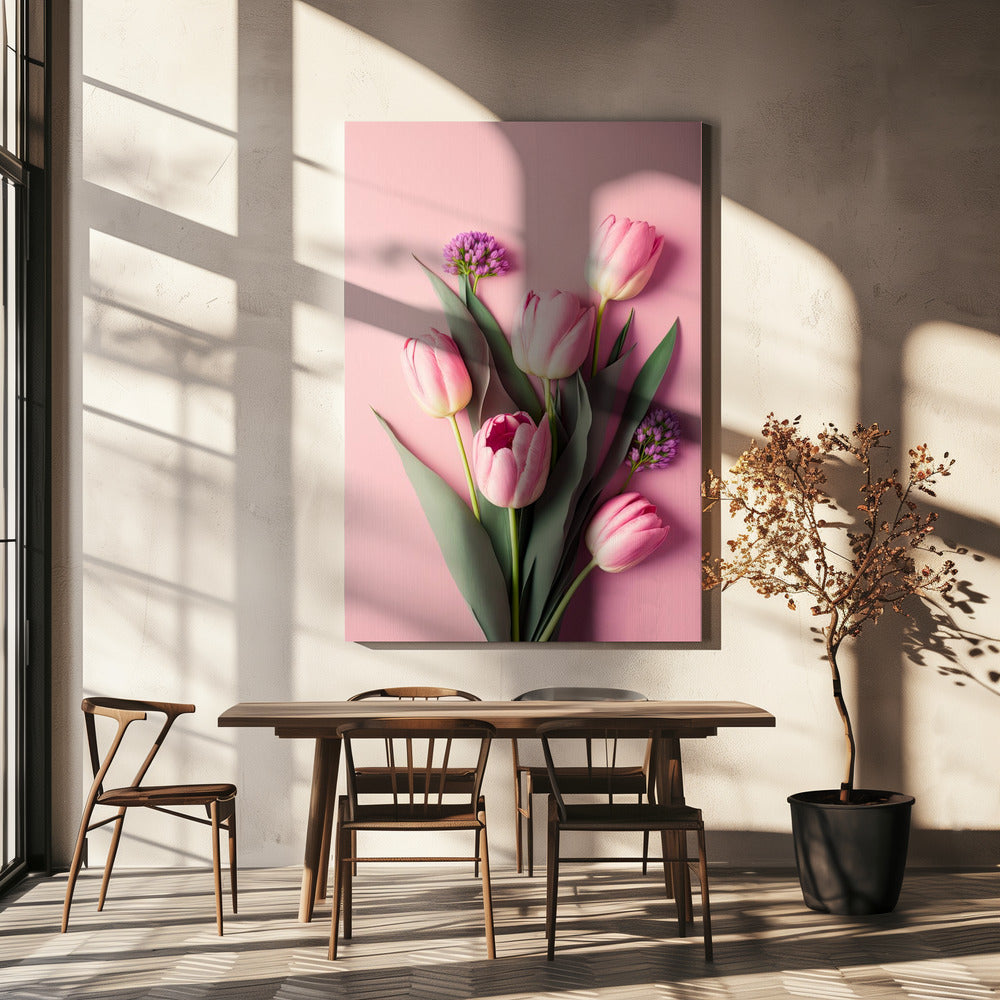 Tulpen-Traumlandschaft | Leinwand