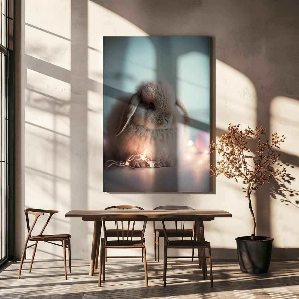 Flauschiges Leuchten | Leinwand