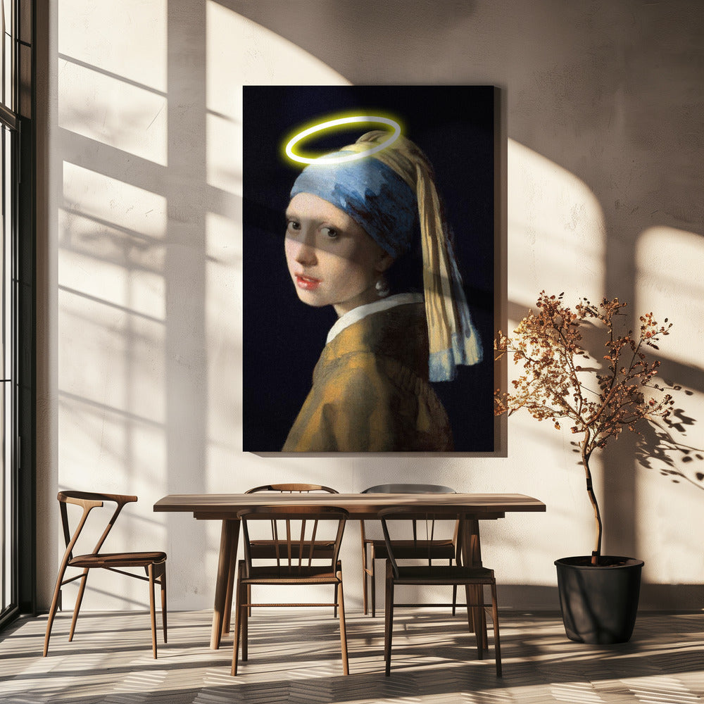 Mädchen mit Heiligenschein | Leinwand