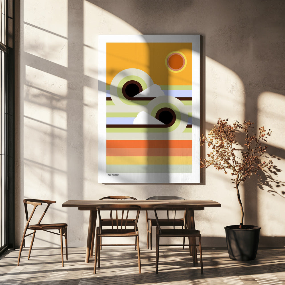 Ride The Wave Sunrise | Canvas