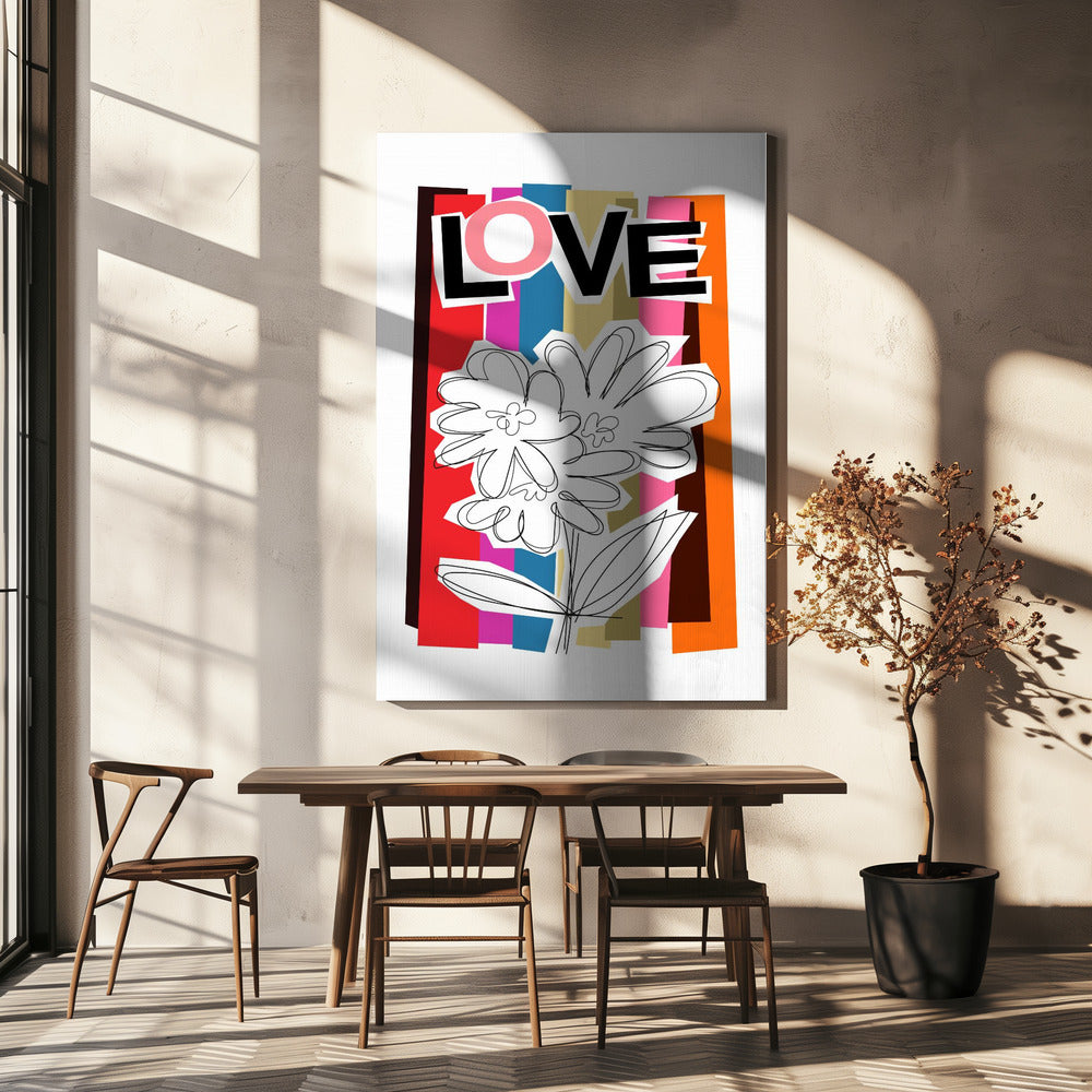 Scribble Flower Summer Fruits | Canvas