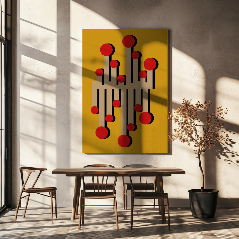 The 1968 Telephonist Mustard | Canvas