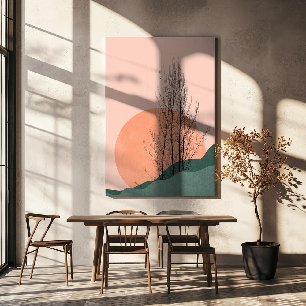 Sonnenuntergangserinnerungen | Leinwand