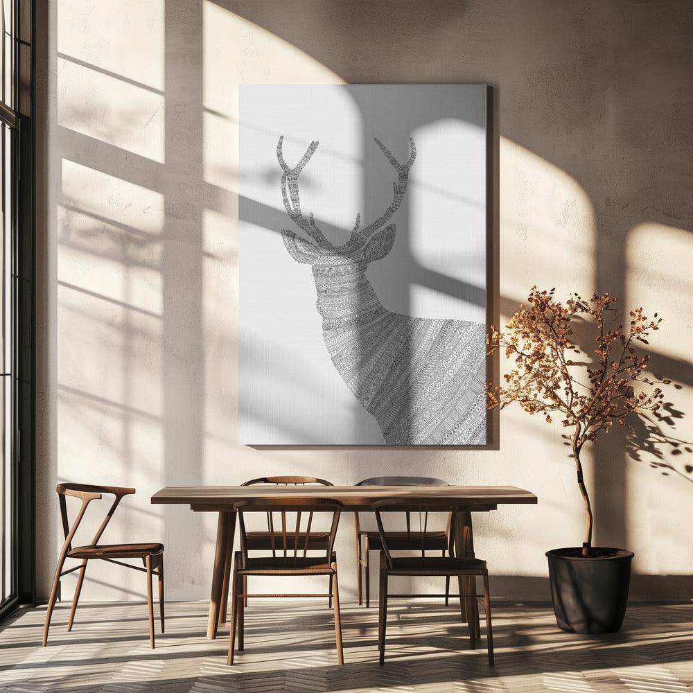 Stag Grey | Canvas