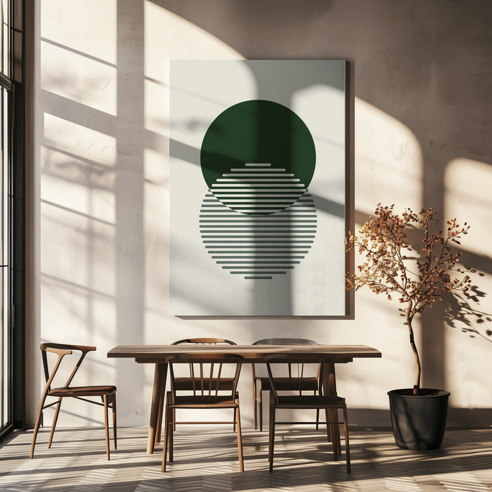 Minimale abstrakte Kreise II | Leinwand
