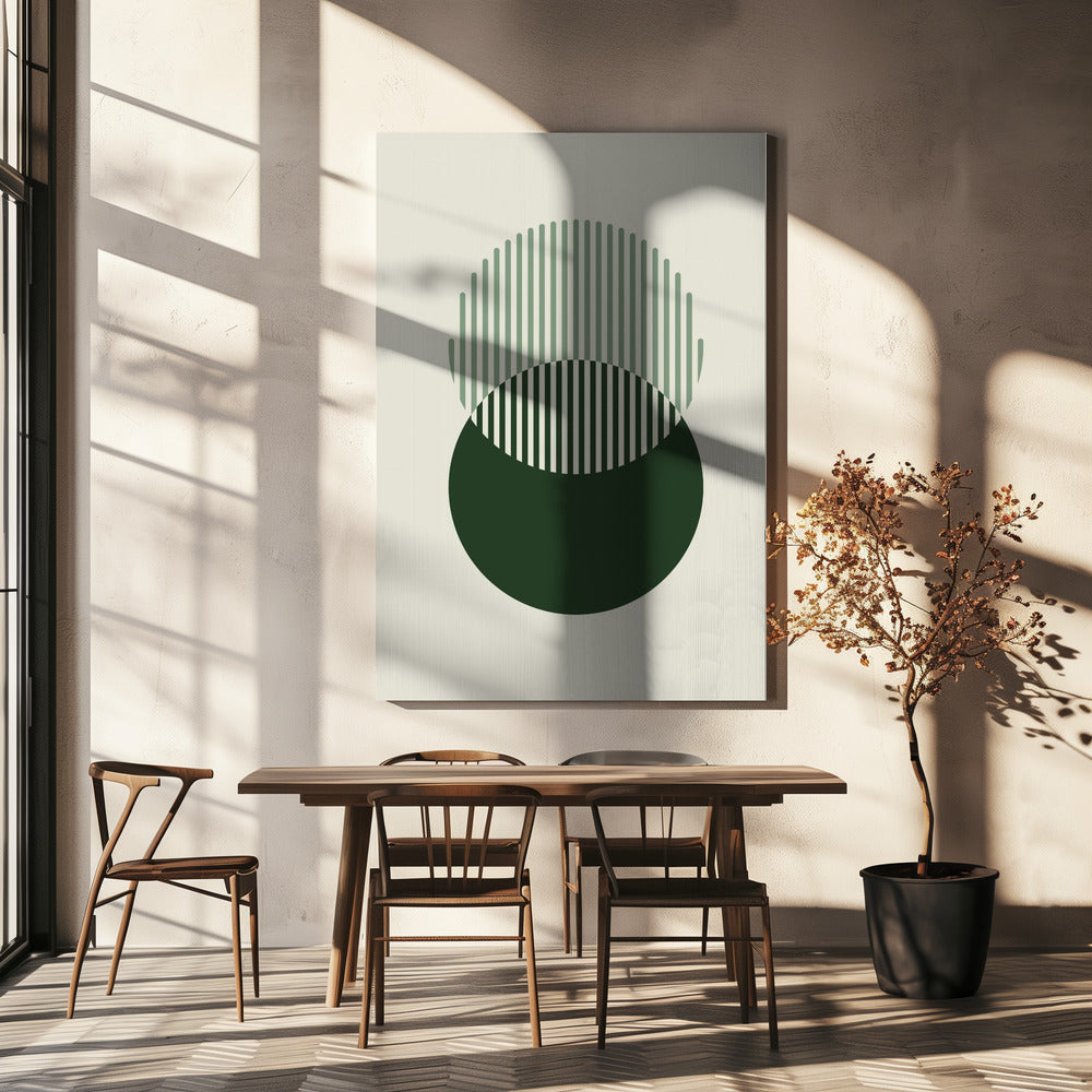 Minimale abstrakte Kreise III | Leinwand
