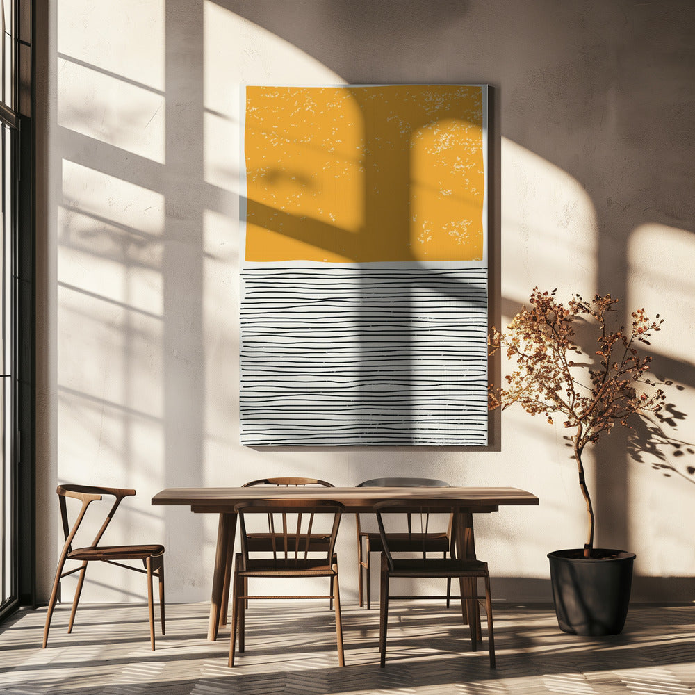 Minimales Gelb | Leinwand