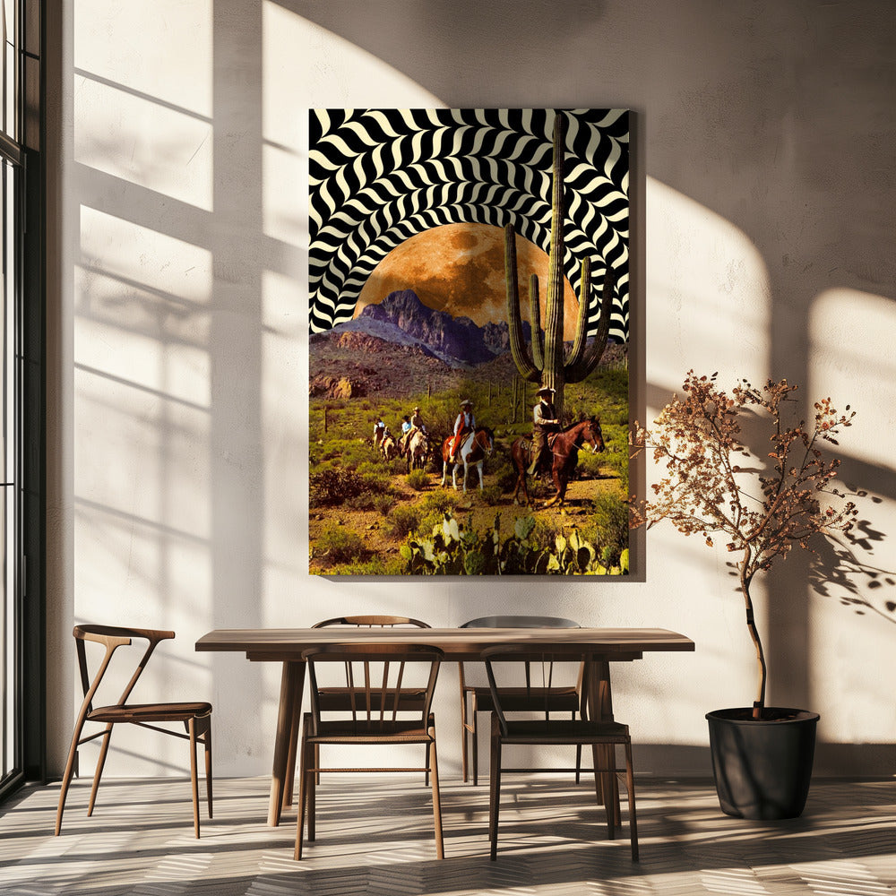 Illusionäre Cowboys | Leinwand