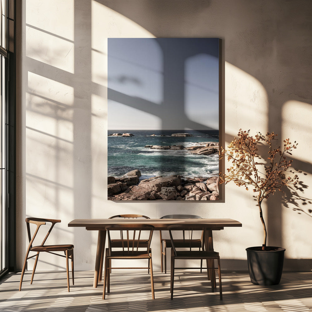 Gelassenheit an der Felsküste | Leinwand