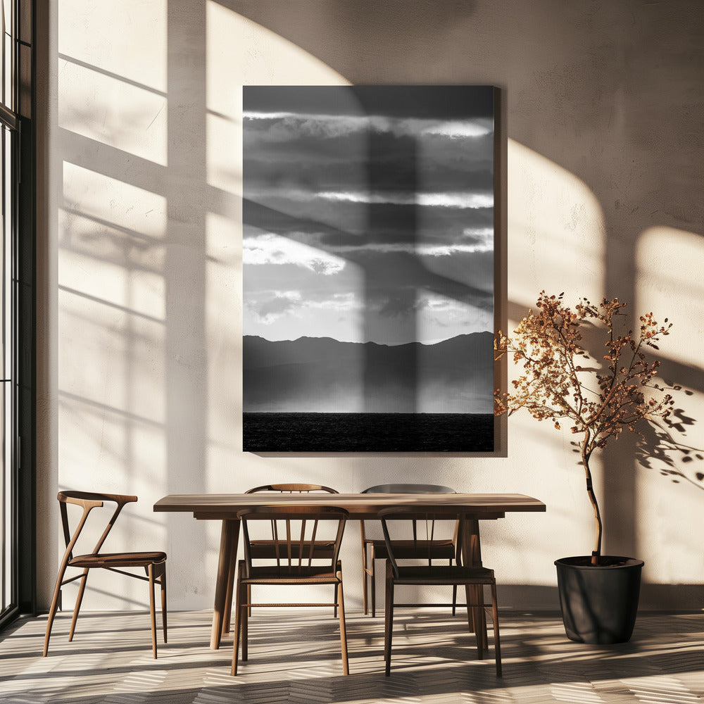 Schwarz-Weiß-Landschaft | Leinwand