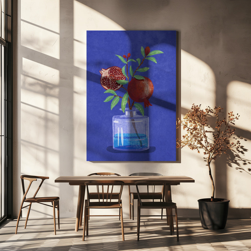 pomegranate in Vase | Canvas