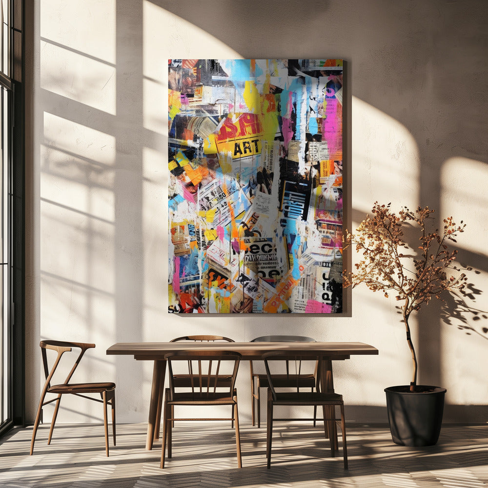 Urban Chaos Collage | Leinwand