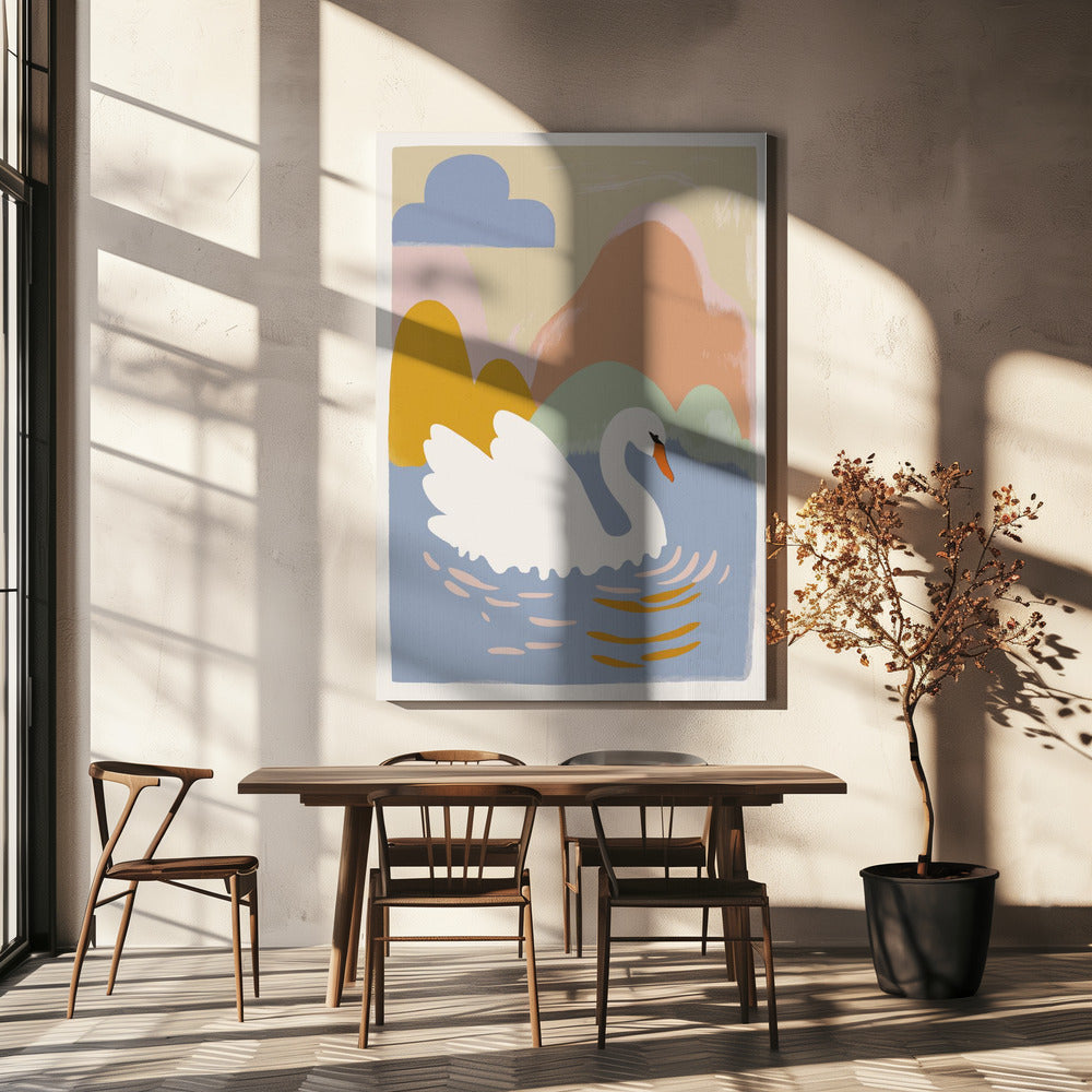 Schwanentraumlandschaft | Leinwand